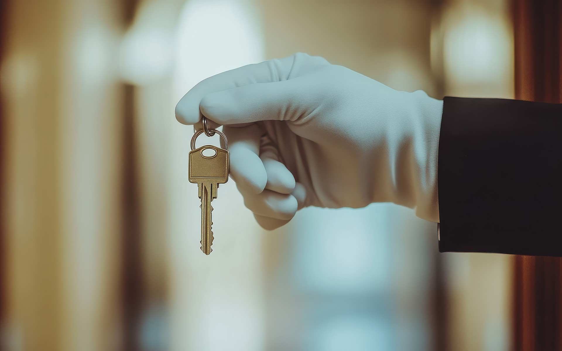 white-glove-with-key